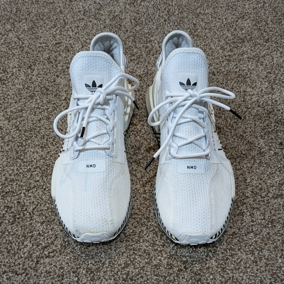 Adidas NMD R1 V2 Men's Size 11 Dazzle Camo Cloud White Shoes - Picture 4 of 8